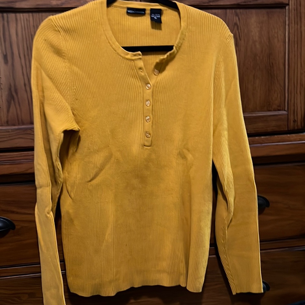 Yellow Green ribbed Women’s sweater